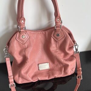 Marc Jacobs Pink Shoulder Bag with Silver Hardware